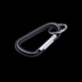 CARABINER WITH PAINTED ALUMINIUM STANDERS RING D 7 X 67 MM 12 KG