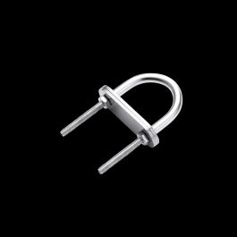 STAINLESS STEEL STANDERS FIXING COLLAR 35X63MM D5MM