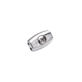 NICKEL-PLATED ZAMAK STANDERS CABLE CLAMP D 4 MM, 2 PIECES