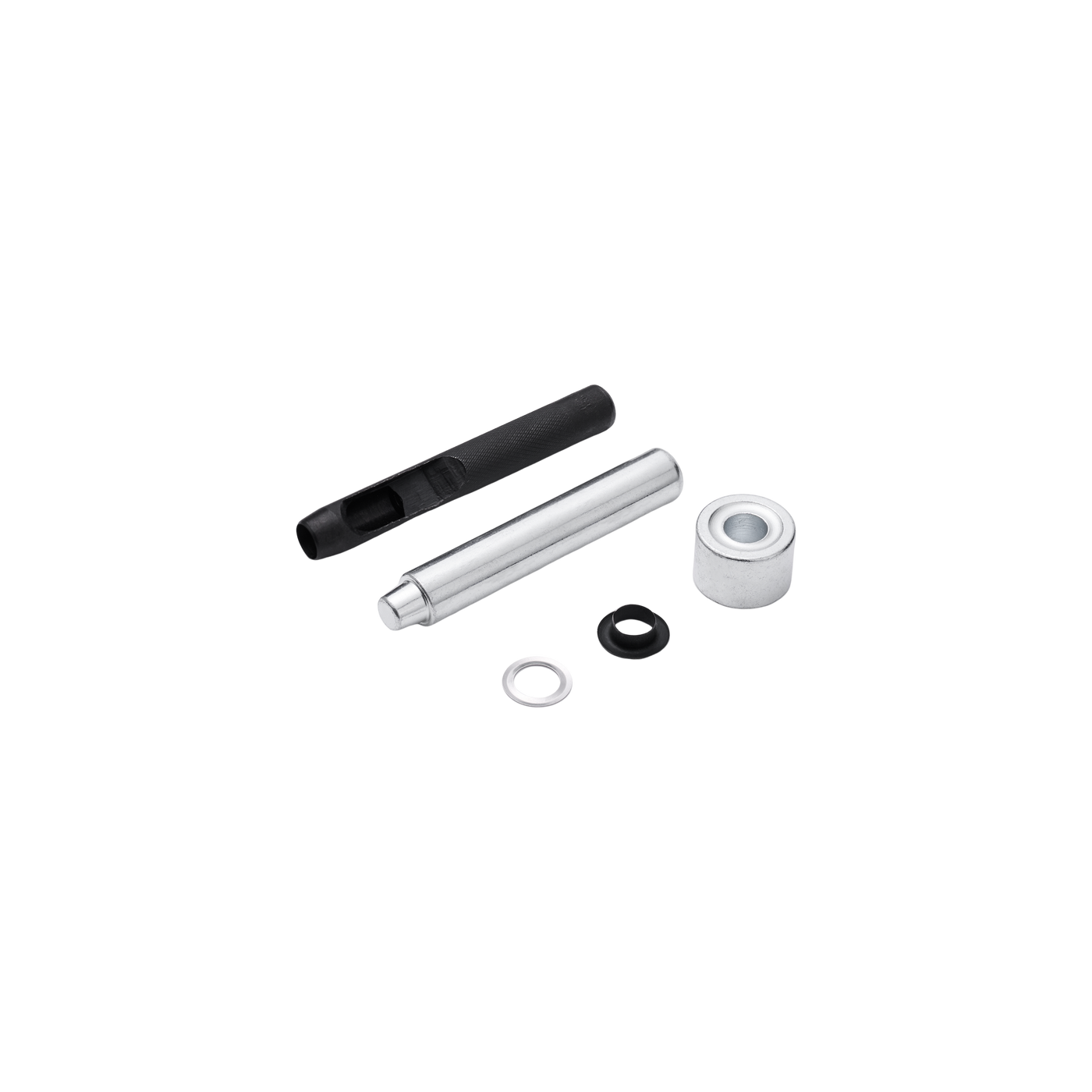 EYELET AND PUNCH FOR STRAPS AND CANVAS STANDERS BLACK STEEL D 10 MM 25 PIECES