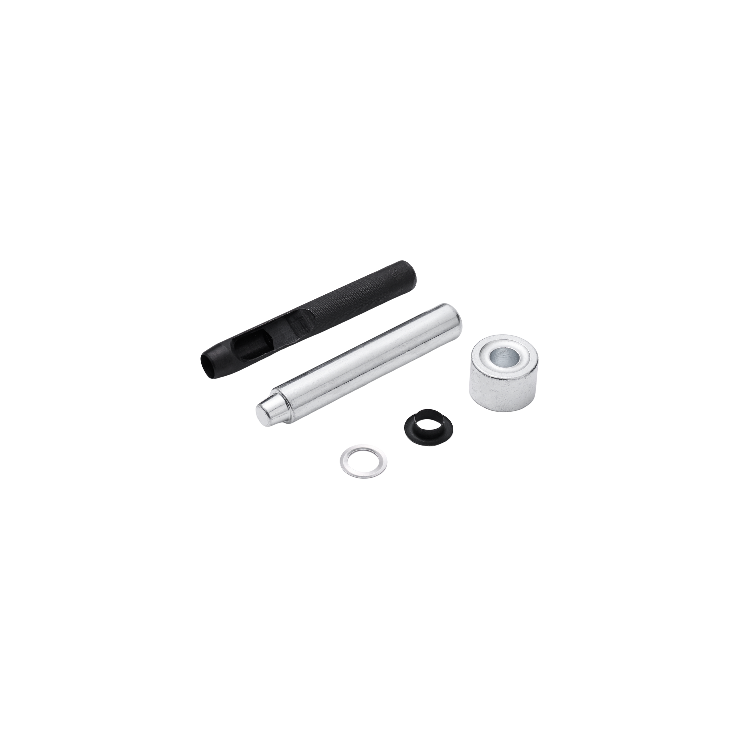 EYELET AND PUNCH FOR STRAPS AND CANVAS STANDERS BLACK STEEL D 10 MM 25 PIECES