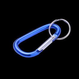 CARABINER WITH PAINTED ALUMINIUM STANDERS RING D 6 X 60 MM 12 KG