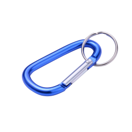 CARABINER WITH PAINTED ALUMINIUM STANDERS RING D 6 X 60 MM 12 KG