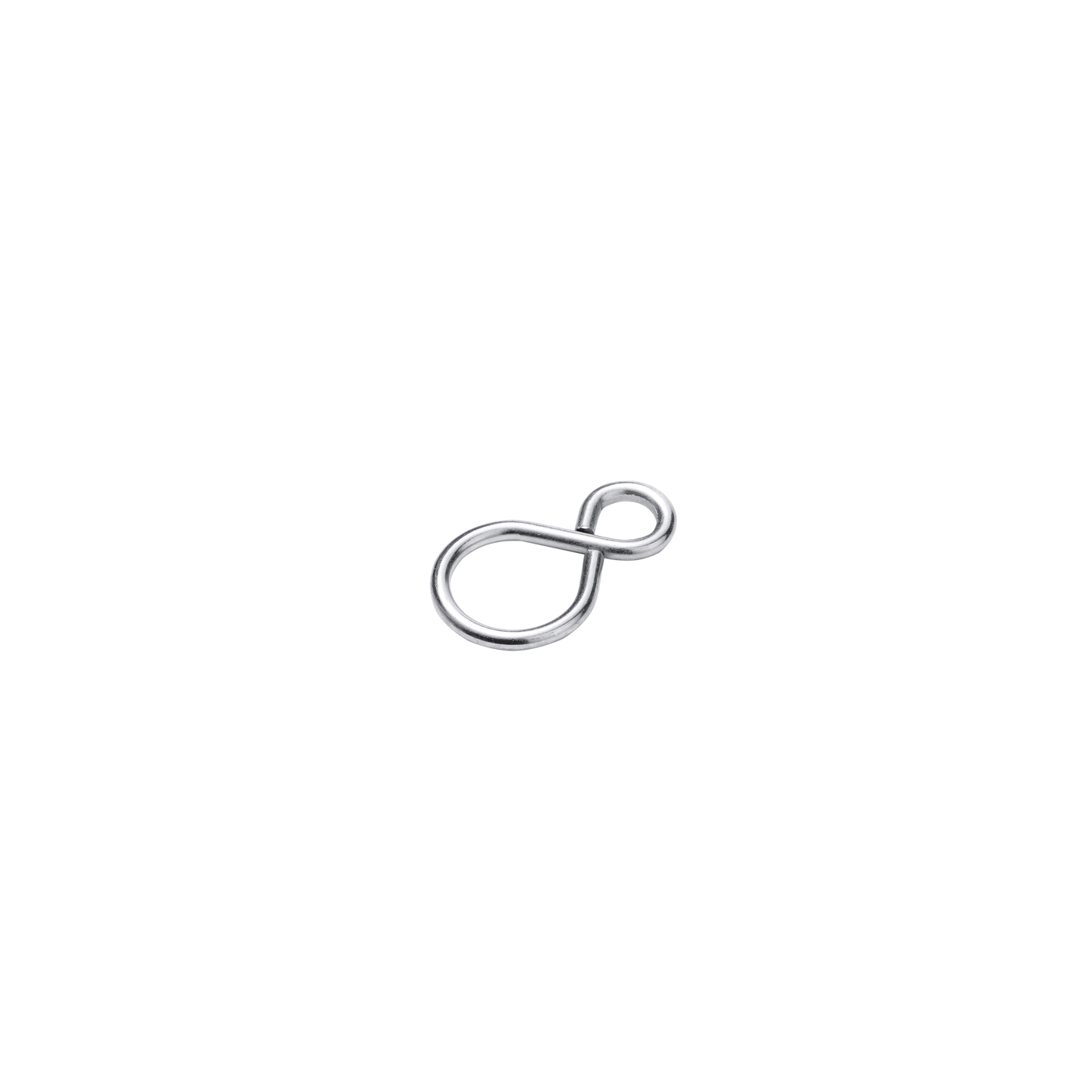 S-HOOK CLOSED CHROMIUM-PLATED STEEL STANDERS D2MM 26X15.5MM, 2 PIECES