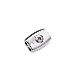 NICKEL-PLATED ZAMAK STANDERS CABLE CLAMP D 6 MM, 2 PIECES