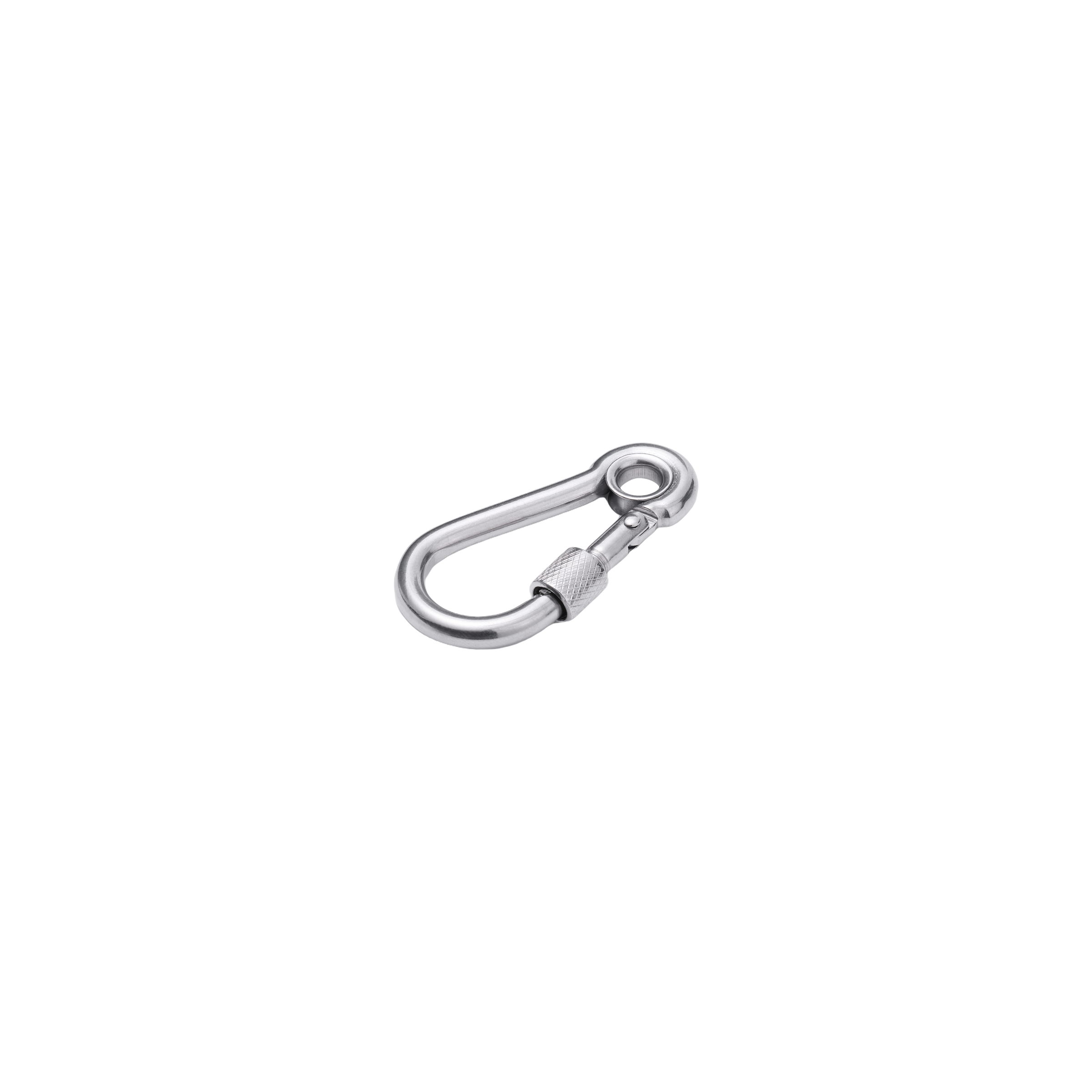 DOUBLE LOCKING CARABINER STANDERS STAINLESS STEEL RAW D 6 X 60 MM 100 KG