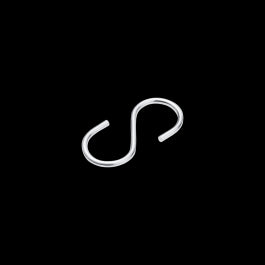 OPEN S-HOOK GALVANISED STEEL STANDERS D5MM 80X40MM