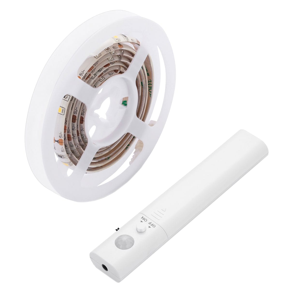 Bricocenter LED STRIP KIT 1MT 2,4W DAYLIGHT BATTERY OPERATED WITH MOTION SENSOR IP65