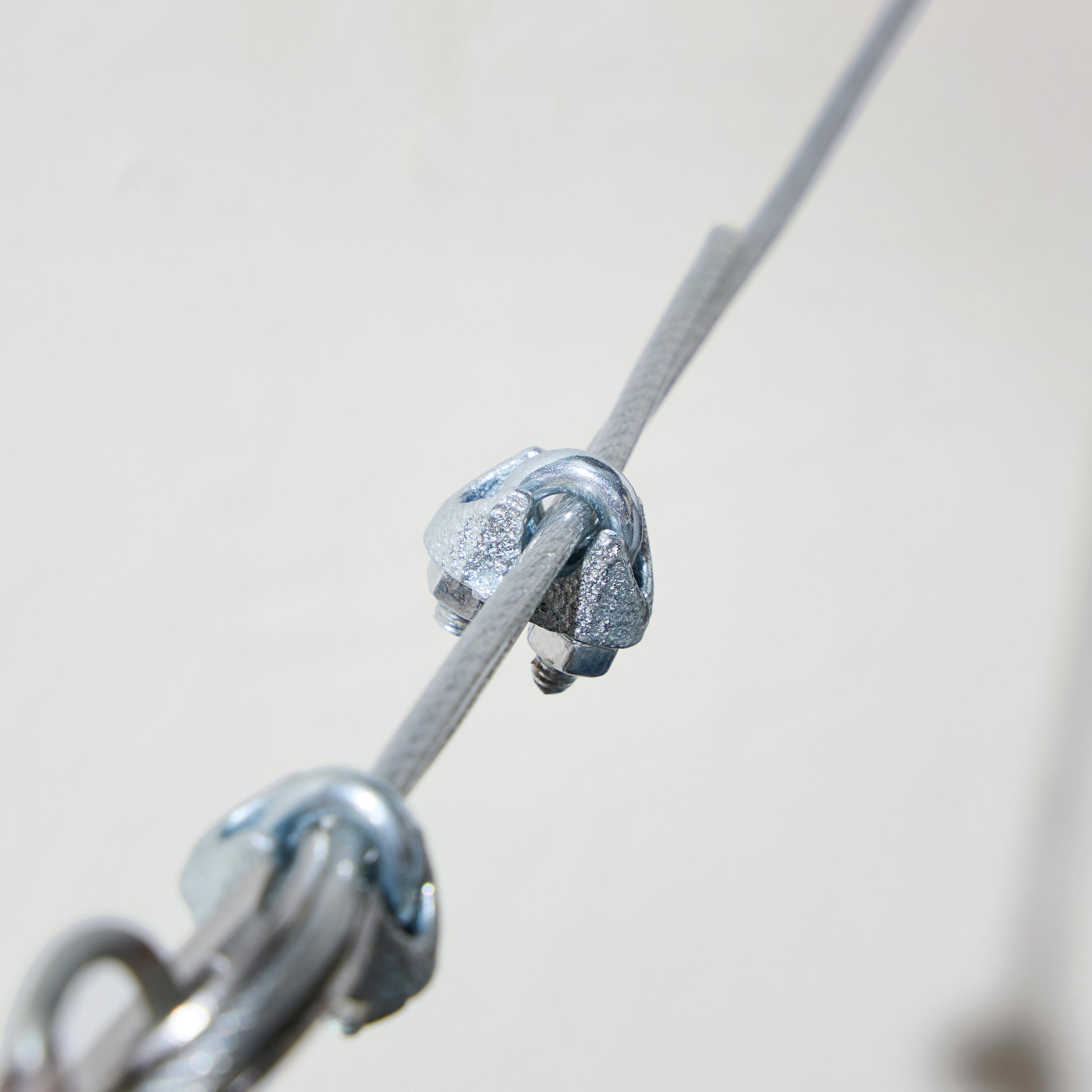 GALVANISED STEEL CABLE CLAMP STANDERS FOR CABLE D 3 MM, 2 PIECES