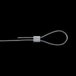 RAW ALUMINIUM CABLE CLAMPING SLEEVE STANDERS FOR CABLE D 1-1.5 MM, 10 PIECES