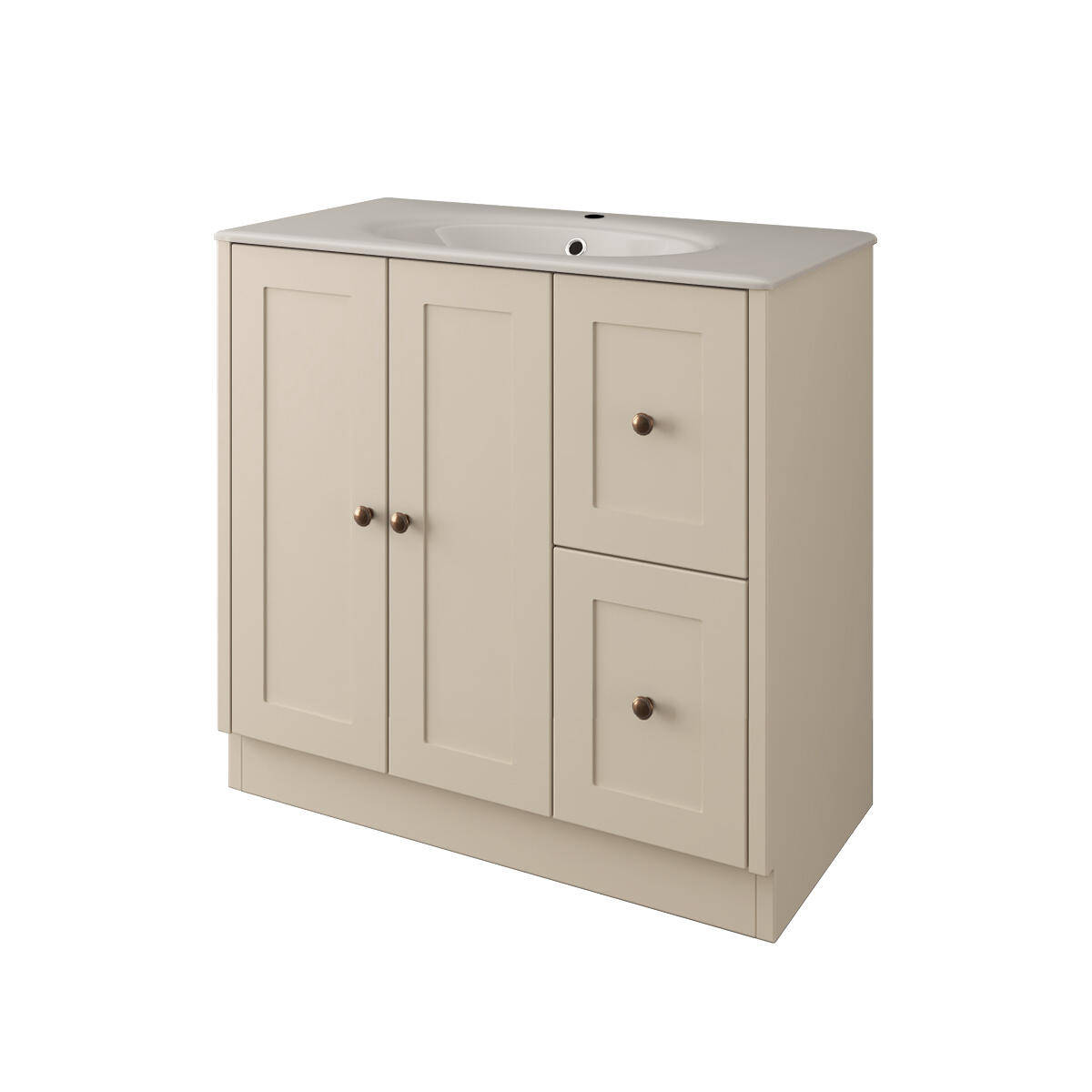 Hampton cotton bathroom cabinet, 91 cm