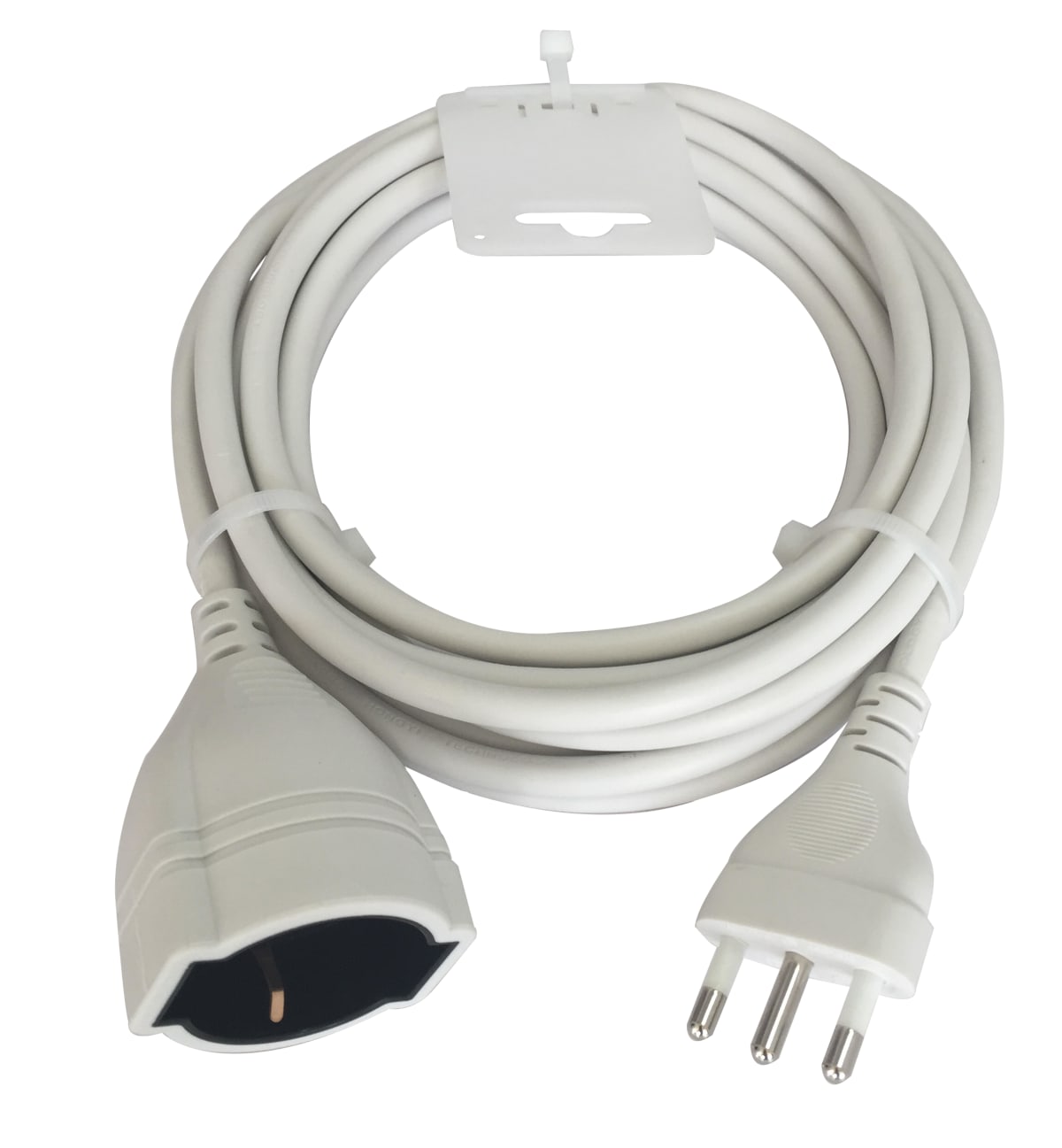 INDOOR EXTENSION CABLE 5 M 10/16A PLUG WHITE