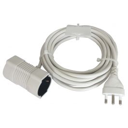 INDOOR EXTENSION CABLE 5 M 10/16A PLUG WHITE