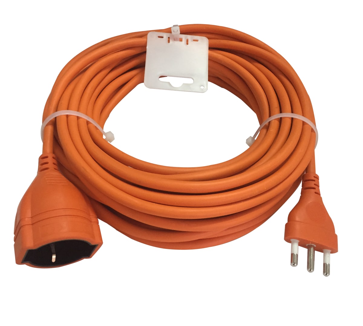 GARDEN EXTENSION CABLE 15 M SOCKET 10/16A PLUG 16A ORANGE