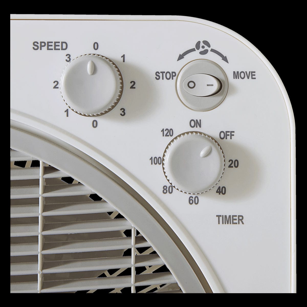 Bricocenter VENTILATORE DA TERRA BOX FAN DIA 30 CM 40W BIANCO/GRIGIO EQUATION