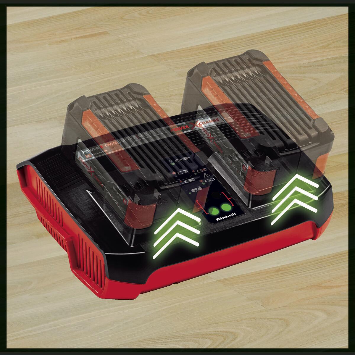 DOUBLE BATTERY CHARGER FOR 18V BATTERIES EINHELL PXC