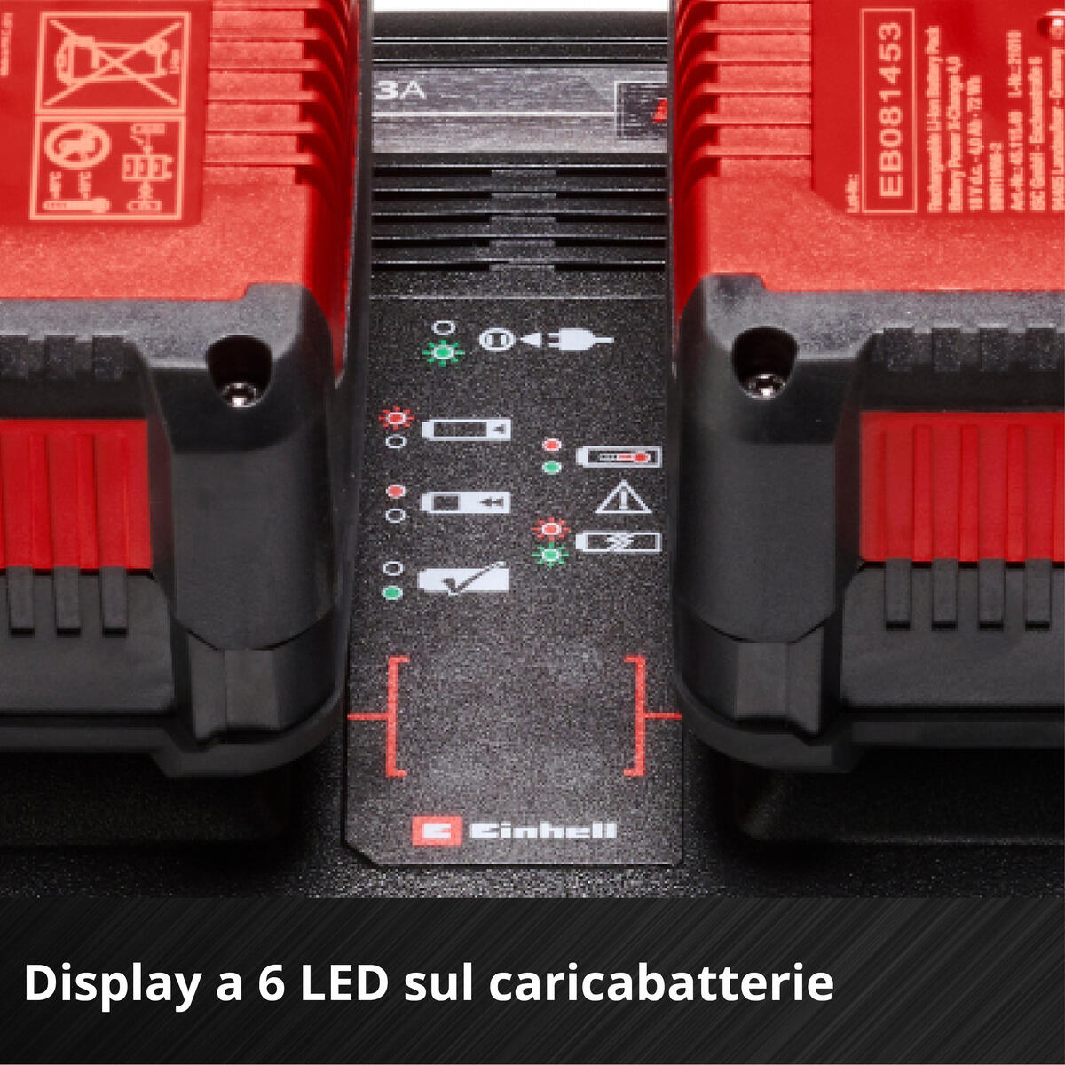 STARTER KIT PXC 2 BATTERIES 18V 4.0 AH AND DOUBLE CHARGER EINHELL