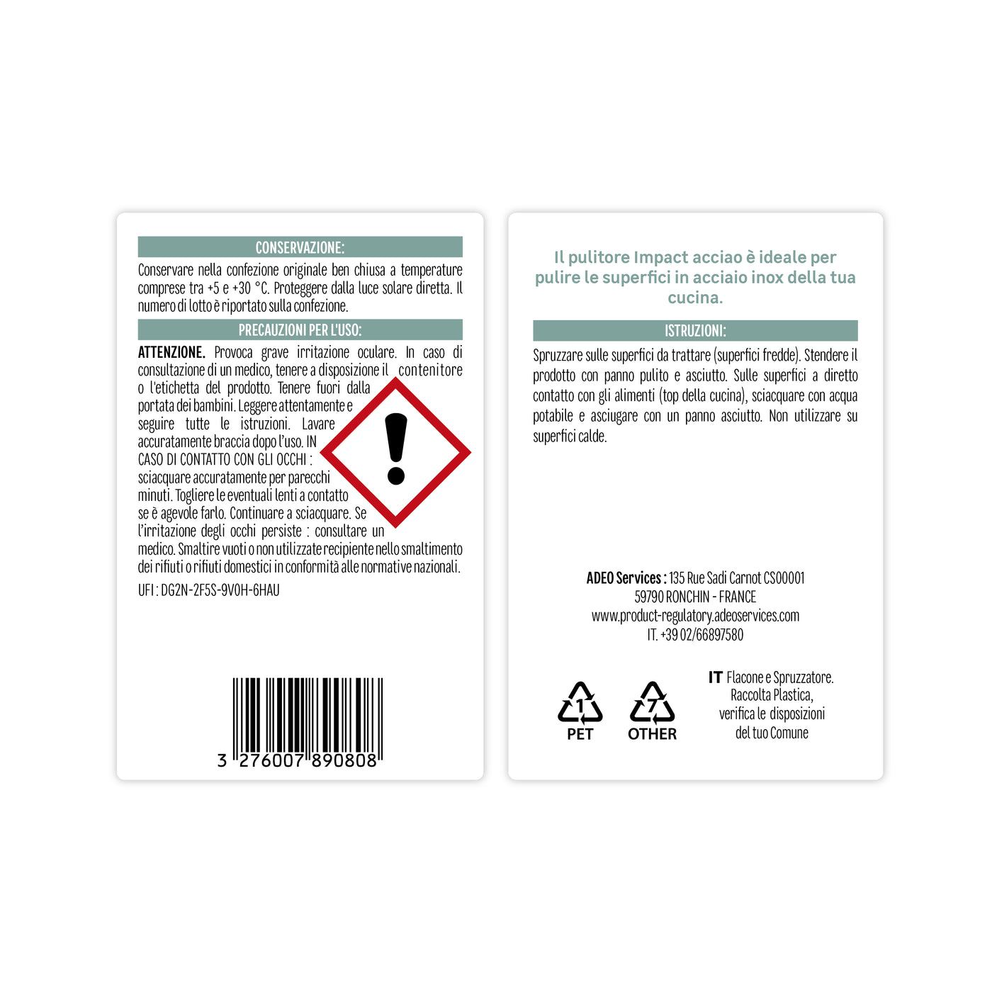 STAINLESS STEEL KITCHEN CLEANER 500ML IMPACT