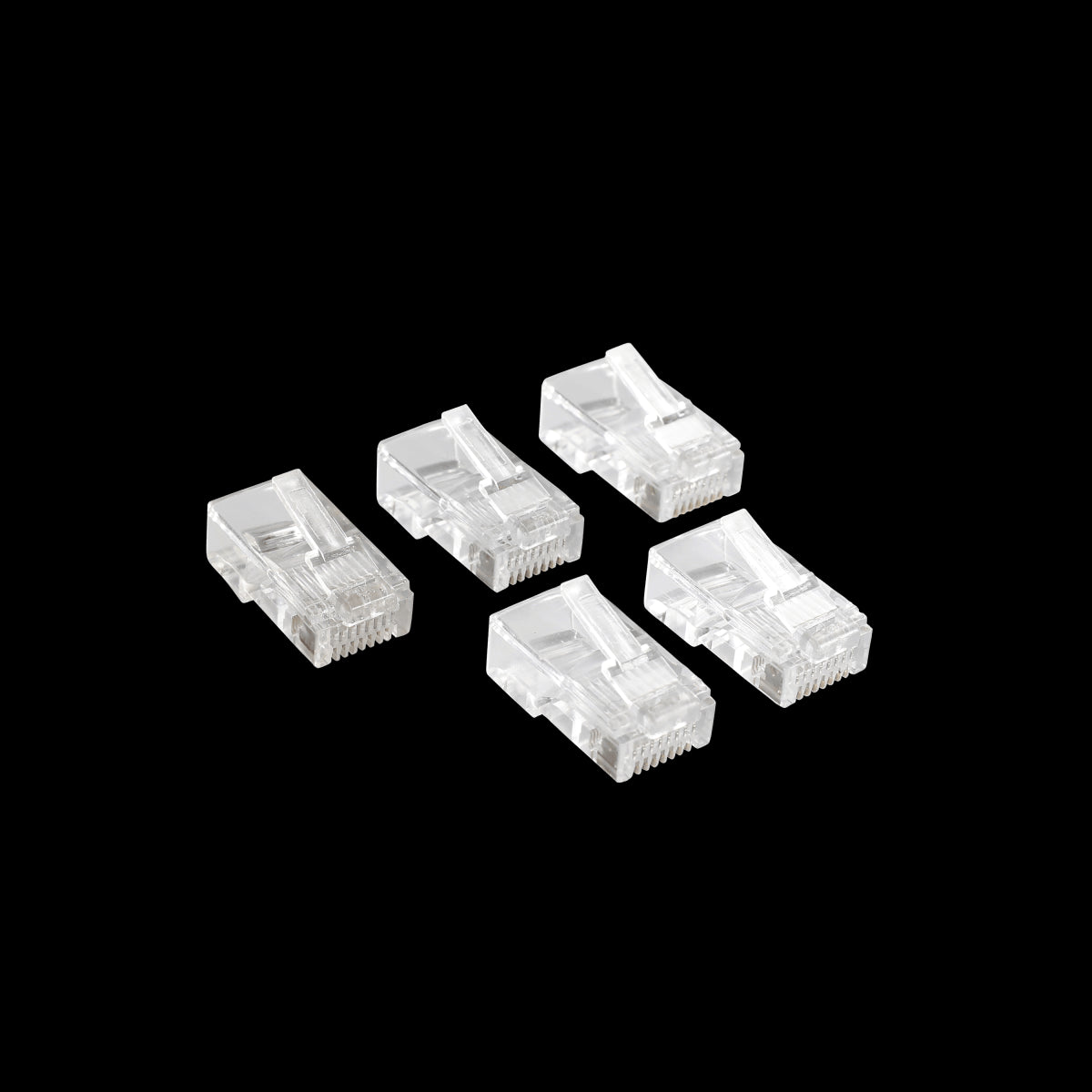 5 RJ45 CAT5 CRIMP CONNECTORS