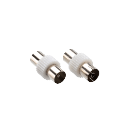 2 TV ADAPTER REDUCERS 9.52 MM MALE/9 MM FEMALE - 9.52 MM MALE/9 MM MALE
