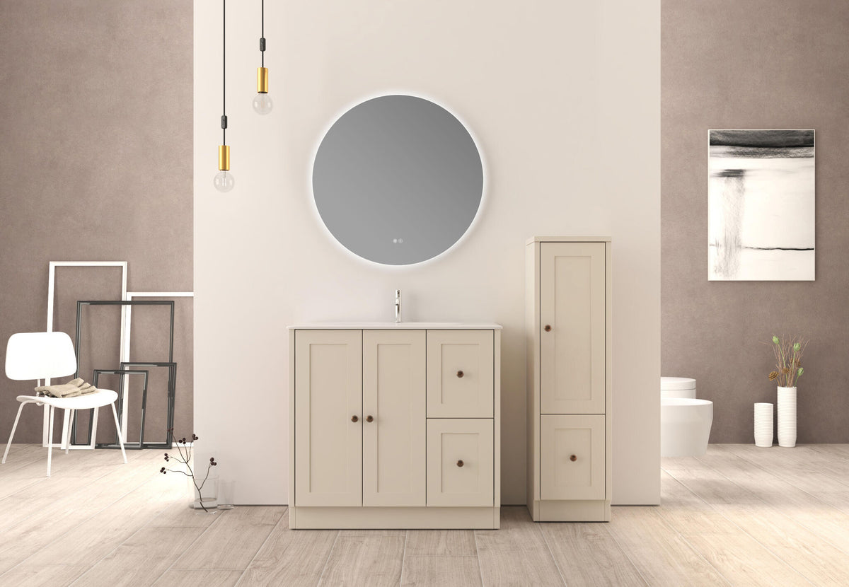 Hampton cotton bathroom cabinet, 91 cm