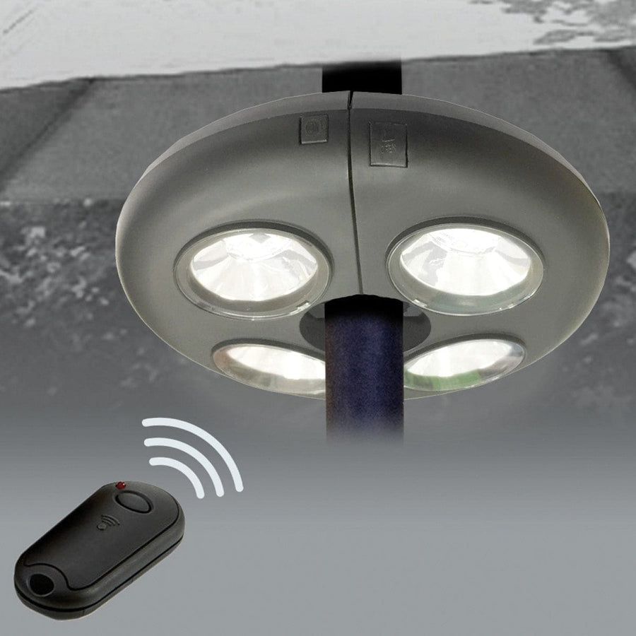 Bricocenter UFO LED PARASOL LIGHT 2,2W COLD LIGHT BATTERY OPERATED WITH REMOTE CONTROL