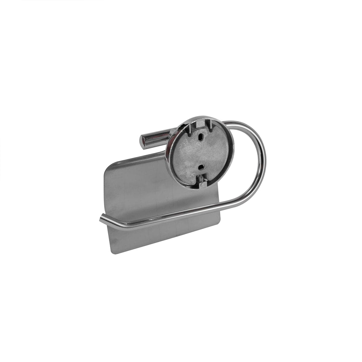 Bricocenter TOILET ROLL HOLDER COVERED WITH SCREWS OR ADHESIVE SUITE SENSEA CHROME