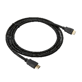 BRAIDED FABRIC CABLE 2M HIGHSPEED+ETHERNET HDMI MALE/HDMI MALE