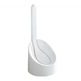WHITE PUPPY TOILET BRUSH HOLDER