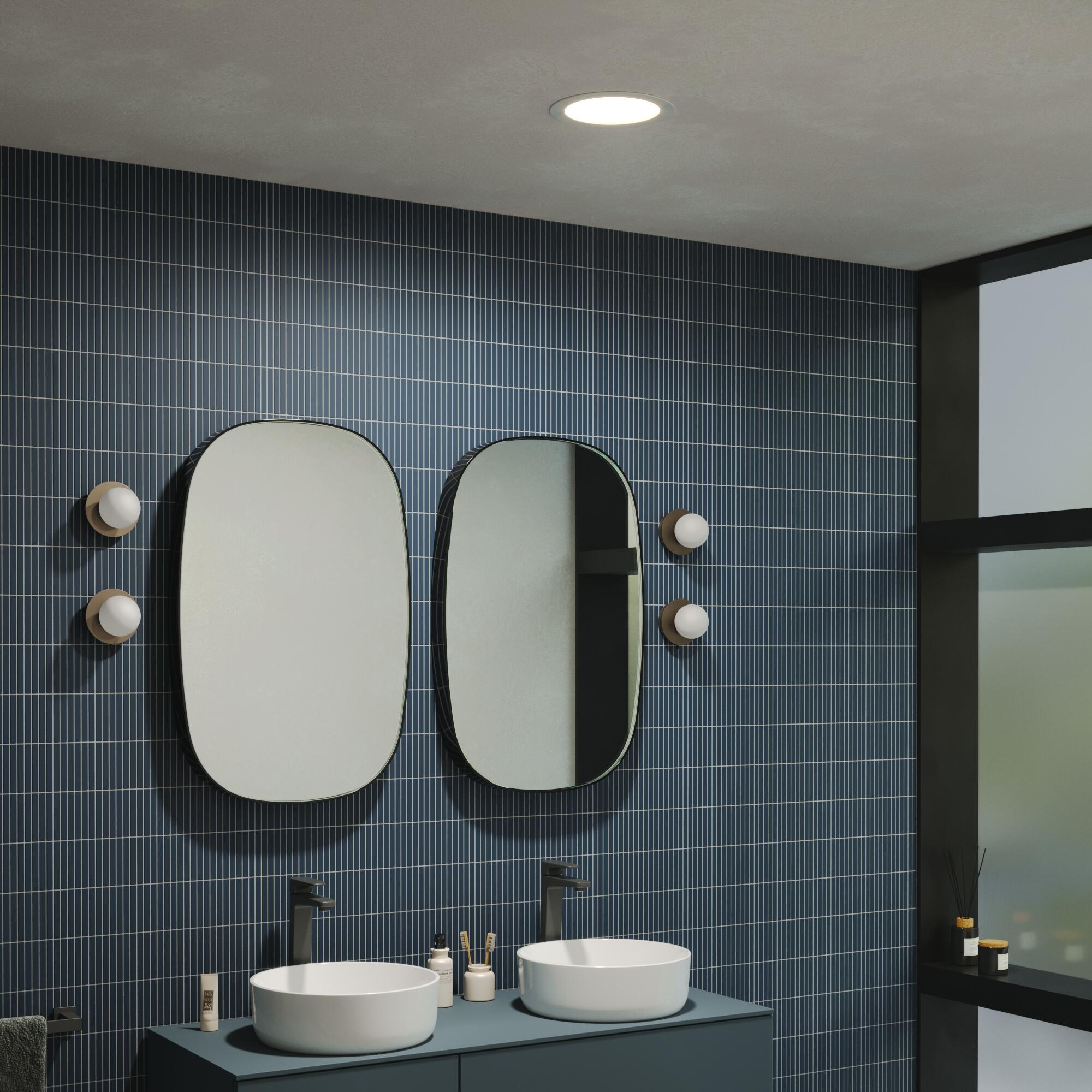 RECESSED SPOTLIGHT EXTRAFLAT L ALUMINUM WHITE 225MM LED 3100LM IP44