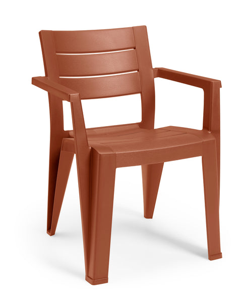 Julie chair, earth red, 61.5 x 58.5 x 79 cm (h)