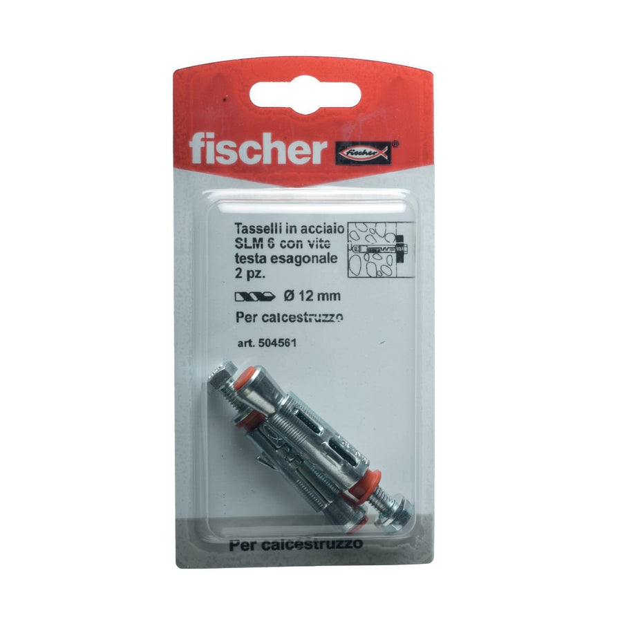 TASSELLI FISCHER SLM DAM 12 X 45 MM CON VITE, 2 PEZZI