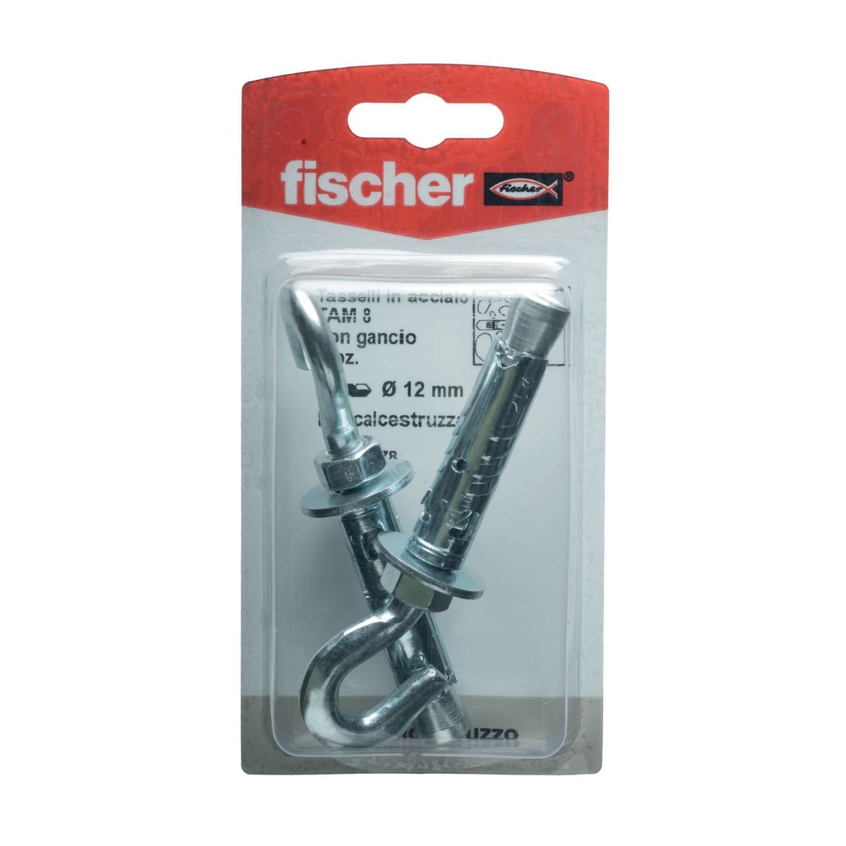 Bricocenter FISCHER CONCRETE PLUGS DIAM. 8 MM OPEN EYE, 2 PIECES