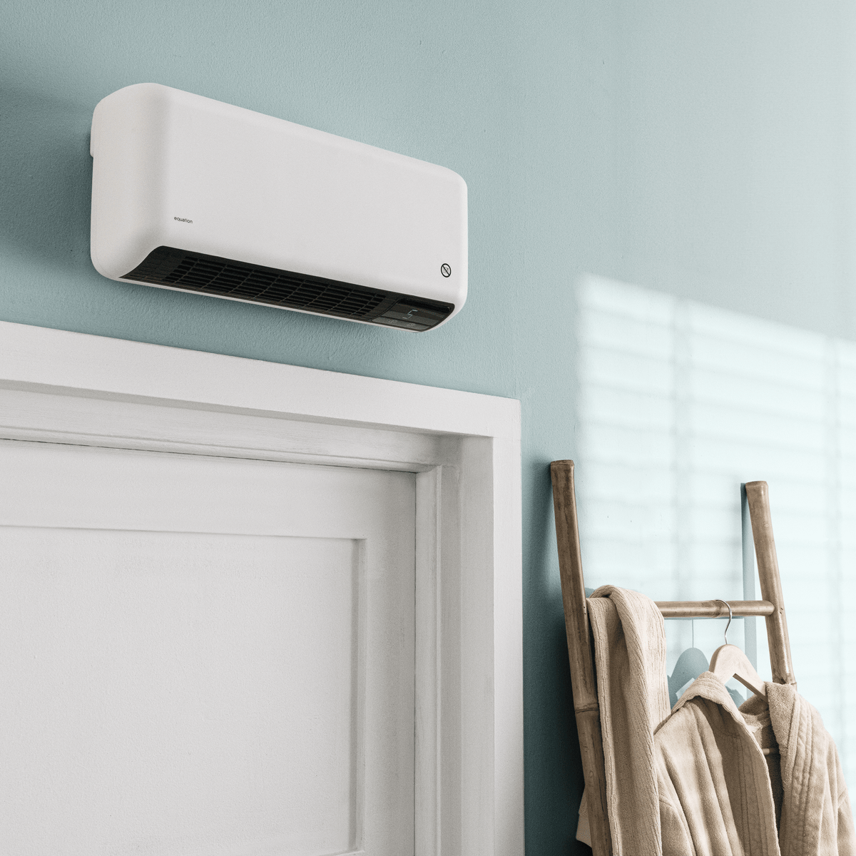 Clear 2 White Ceramic Fan Heater