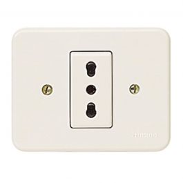 DOMINO TWO-PIN 10/16A MONOBLOC SOCKET