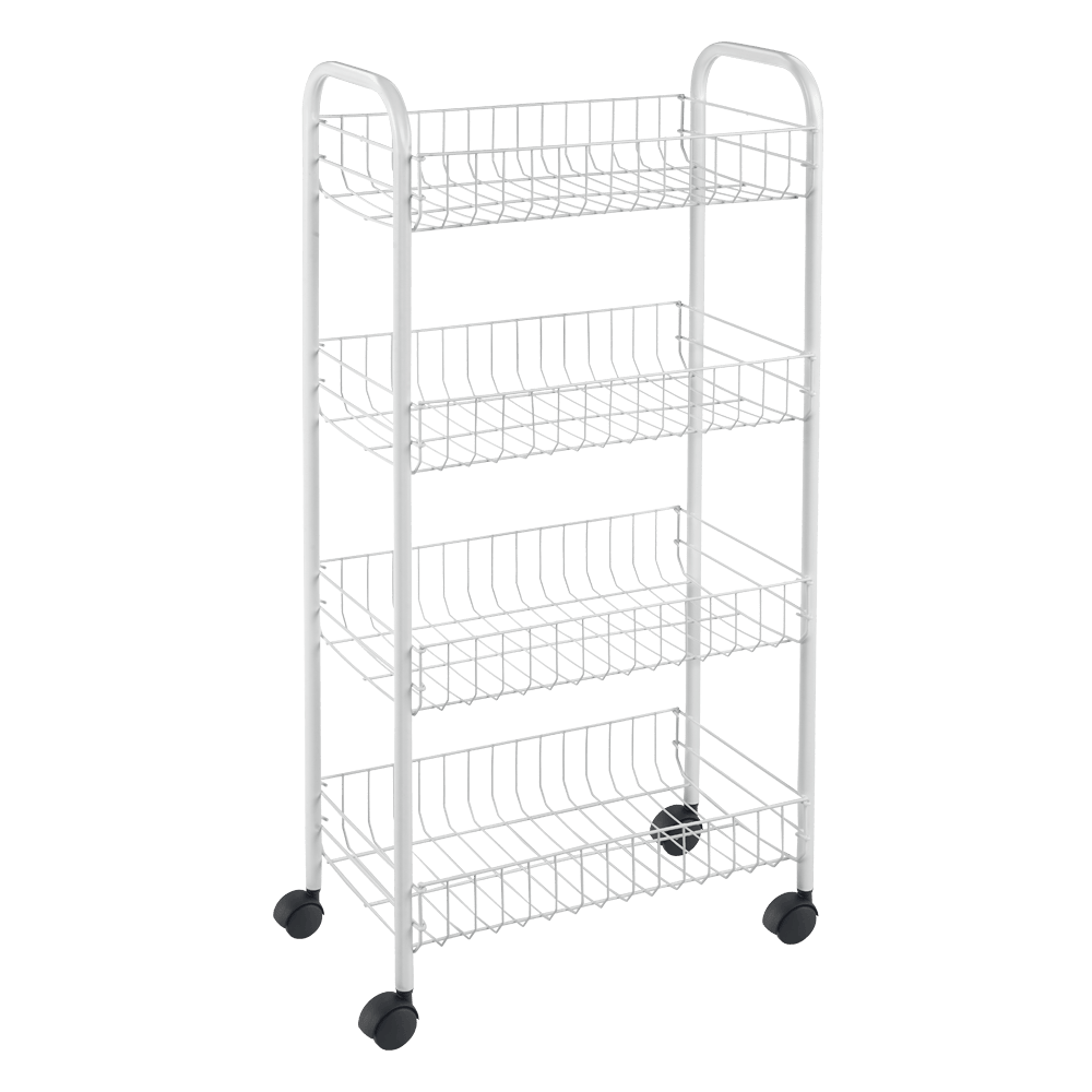 Scaffaletto 4 piani smontabile cm 41x23x84 ldpe pisa (aggancio brevettato)
