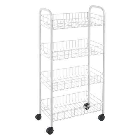 Scaffaletto 4 piani smontabile cm 41x23x84 ldpe pisa (aggancio brevettato)