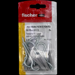 FISCHER S PLUGS DIAM 6 X 29 MM WITH OC
