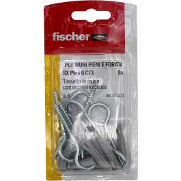 FISCHER S PLUGS DIAM 6 X 29 MM WITH OC