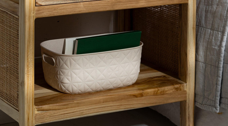 Softex Basket S waste bin – 4 litres – 26.4 cm (W) x 19.4 cm (D) x 11.1 cm (H) – chalk white