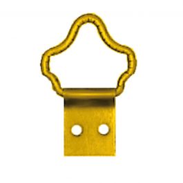 BAROQUE PICTURE HANGERS 12 PIECES BRASS