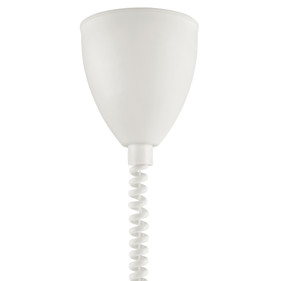 Ysalis white metal pendant light, 32 cm diameter, E27 socket (20W)