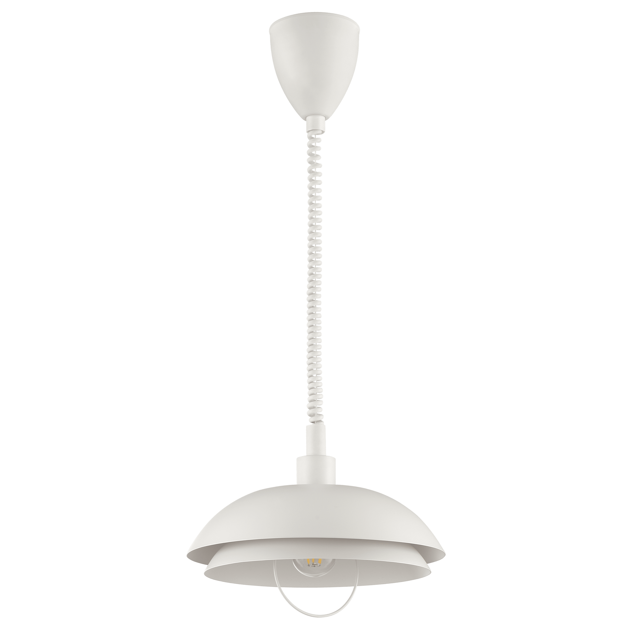Ysalis white metal pendant light, 32 cm diameter, E27 socket (20W)