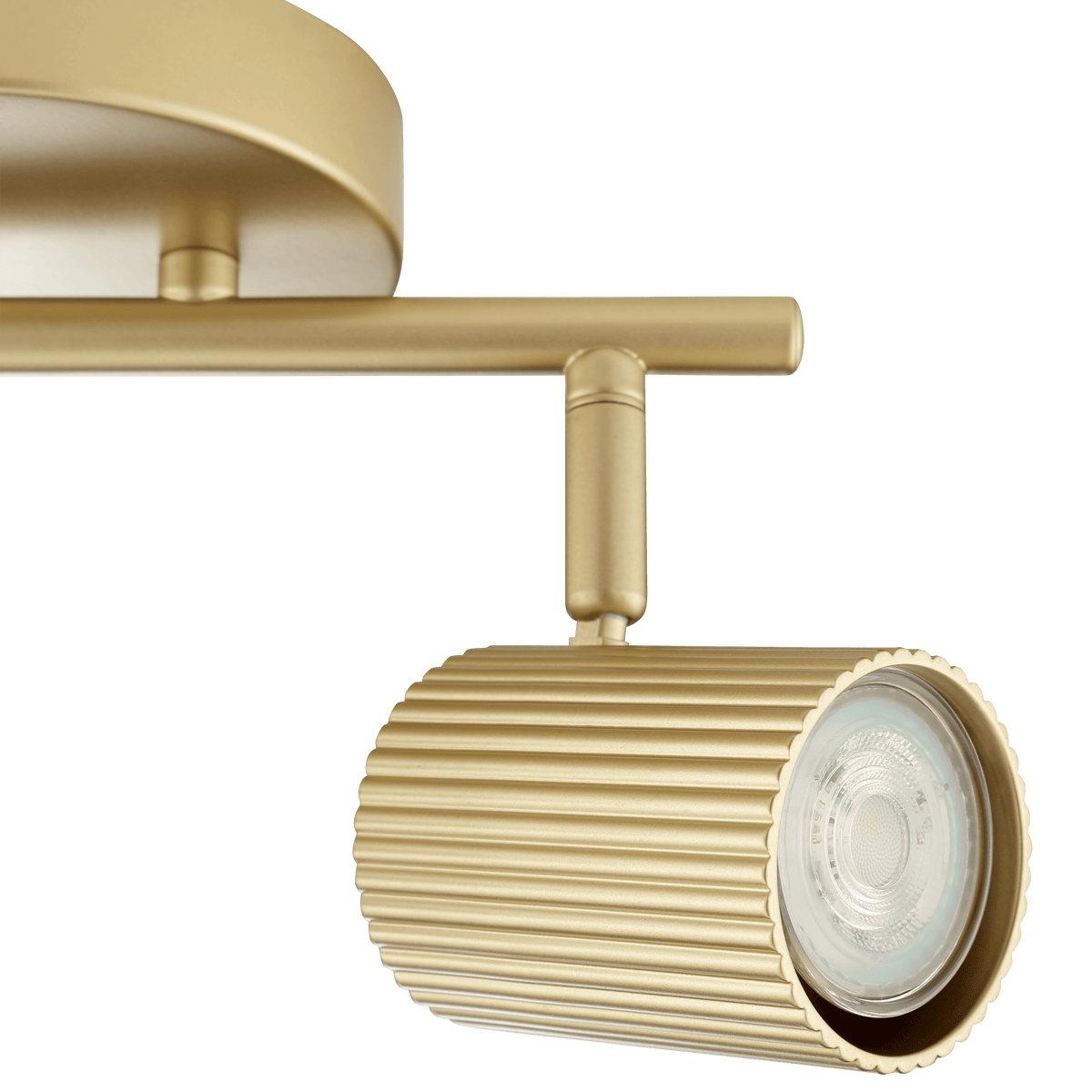 Fabio Matallo gold spotlights, L25cm, 2xGU10