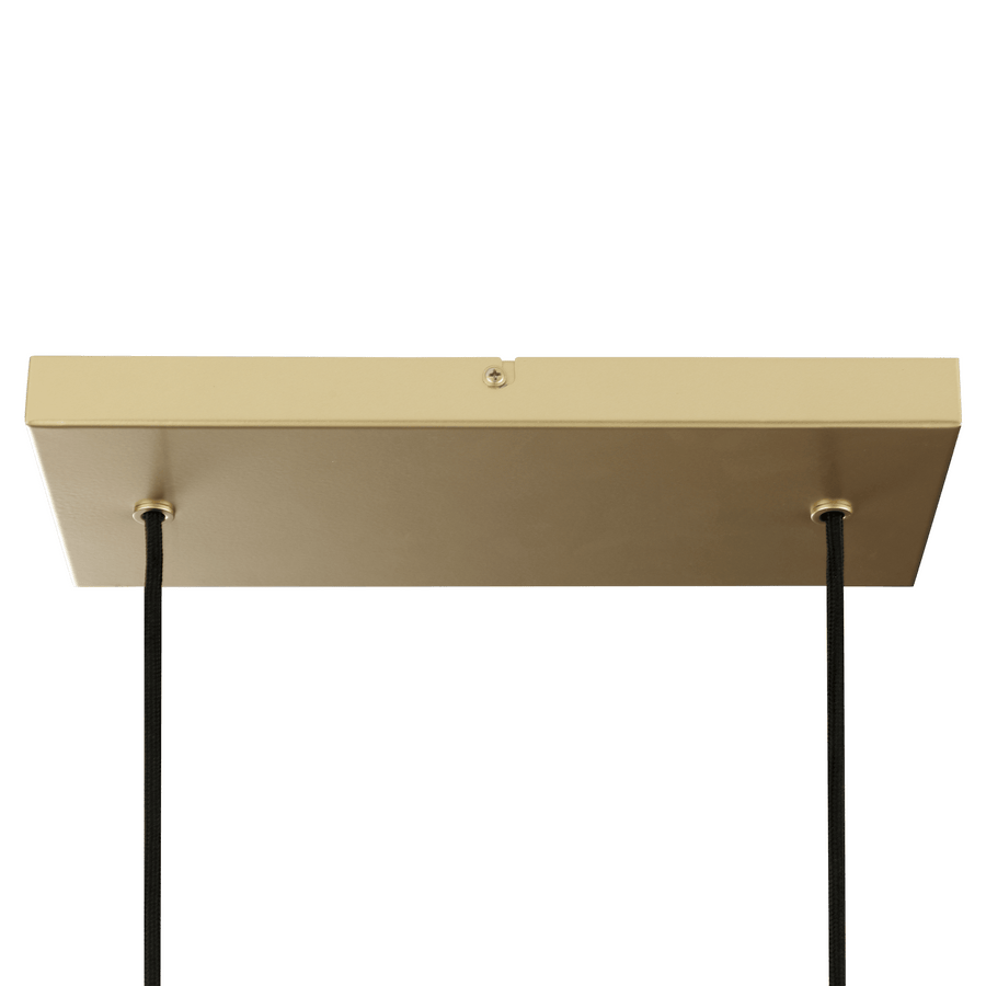 Lampadario fabio metallo oro l120cm 4xgu10