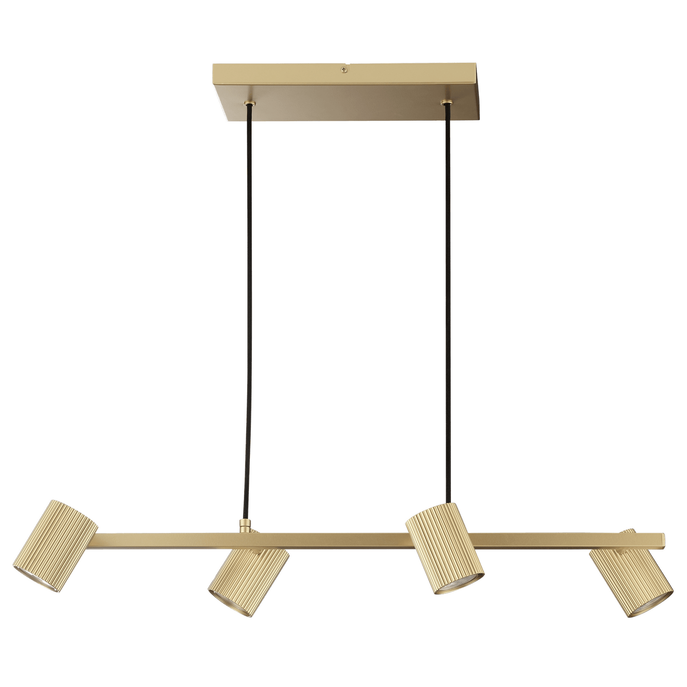 Lampadario fabio metallo oro l120cm 4xgu10