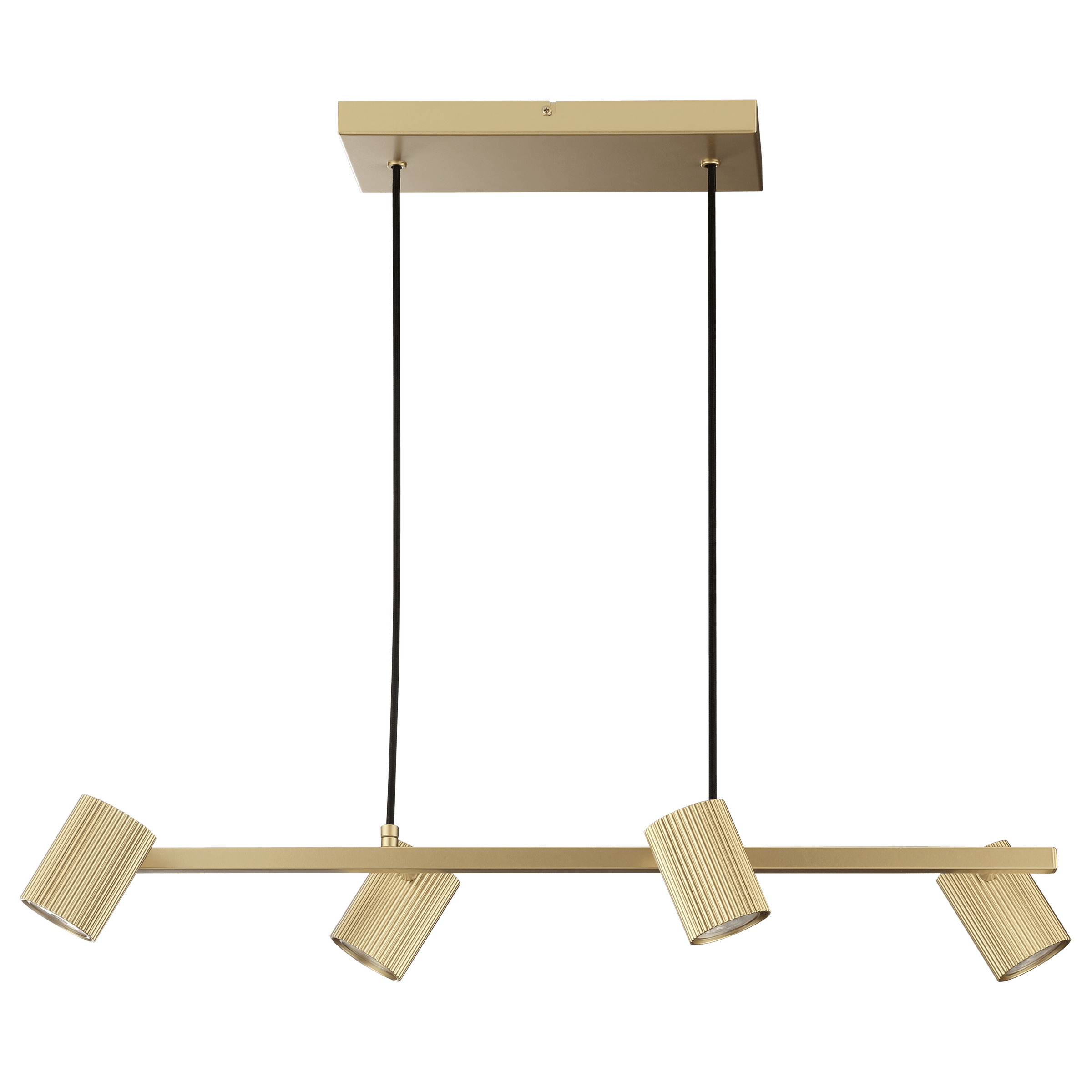 Lampadario fabio metallo oro l120cm 4xgu10