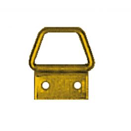 TRAPEZE JOINTED PICTURE HANGER NO. 2 BRASS 10 PIECES