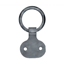 POLISHED IRON BELL-SHAPED PICTURE HANGERS 4 PIECES