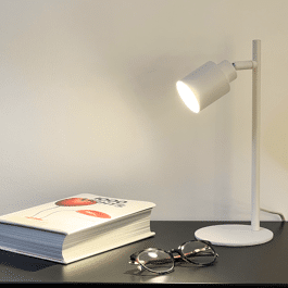Tekla white metal study lamp, H29.5 cm, 1xGU10